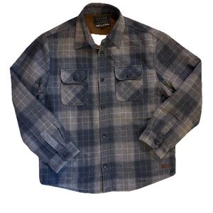 Jachs New York Flannel Jacket  Men’s Size XL Sherpa Lined Blue Plaid